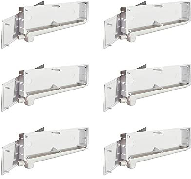 Pack 6 Cajas de preinstalación de aire acondicionado con desagüe bidireccional y sifón