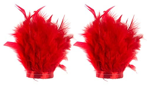 Uposao 1 Paire Poignets Plumes Naturelles, Bracelet Slap Plume Élégants en Plumes Bracelets De Cheville Bande De Poignet Décorative Bracelets Poignet Halloween avec Ruban pour Partie Cosplay