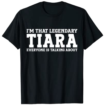 Tiara Persönlicher Name Frauen Mädchen Lustige Tiara T-Shirt