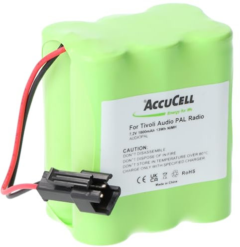 Akku kompatibel mit Tivoli Audio PAL Radio, iPAL Radio, MA-1, -2,-3 mit 1800mAh