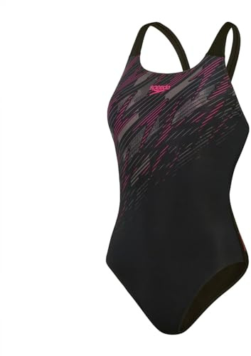 Speedo Hyperboom Placement Muscleback Badeanzug Damen schnelltrocknend und chlorbeständig