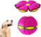 Usper New UFO Pet Flying Saucer Ball, Dog Pet Toy Flying Saucer Ball, Portable Flying Toys Pet Balls Bite Resistant Dogs Training Ball, Safety Interesting Dog Toy Ball for Outdoor Playing