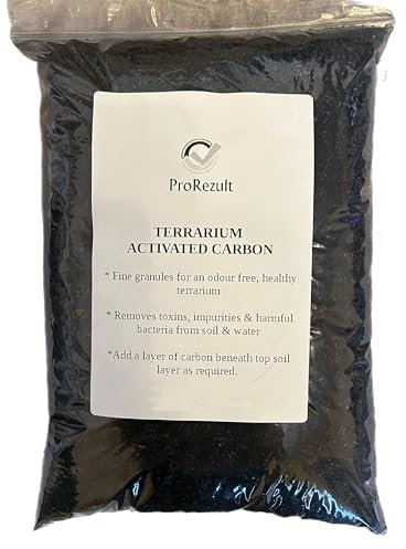 Terrarium Activated Carbon Charcoal Granuules Natural Organic LARGE 400ml PACK SUPPLIED Horticultural Terrarium House Plant Bottle Garden Natural Soil Enhancer Bonsai Cactus