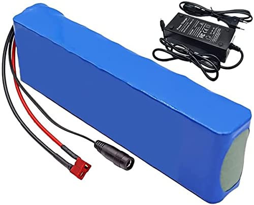 Batterie De Vélo Électrique 48V 10/15/20Ah pour Scooter Fauteuil Roulant Voiture Moto, Rechargeable Étanche Batterie Au Lithium-ION avec Chargeur 42V 2A Et BMS 48V 10AH,T Plug