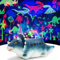 BestYiJo Veilleuse Dinosaure Etoile Projection, Dinausore Lampe avec 360° Rotation, 7 Couleurs, 14 Musique, Jouet dinosaure rampant, Lampe Projecteur Enfants, Cadeaux Anniversaire Noël (bleu)