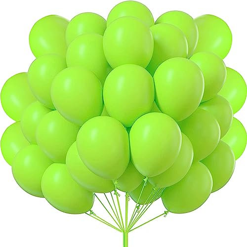 luftballons matt Fruchtgrün- 50 Stück Luftballons - 30 cm/12 zoll, Helium Luftballons Geburtstag, Helium Ballons Geburtstag, Regenbogen Luftballons Für Geburtstagsdeko, Luftballons Hochzeit