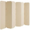 HEALANCY Paravent Interieur - 6 Panneaux - QUALITÉ Premium 100% Bois - Séparateur d'espace unilatéral - Cloison d'appartement - Séparateur de pièce - Paravent décoratif Moderne - Protection visuelle