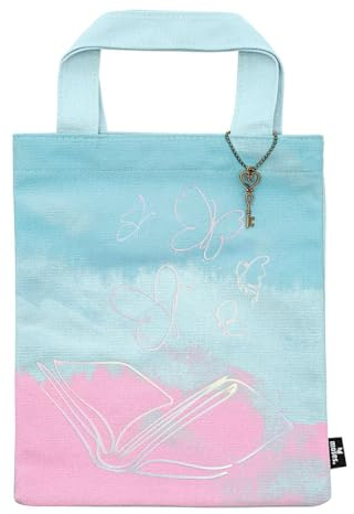 Moses. libri_x Büchertasche Fantasy I Kleine Tragetasche aus 100% Baumwolle I Buch, Schönes Geschenk für Vielleser, Leseratten und Buch Fans