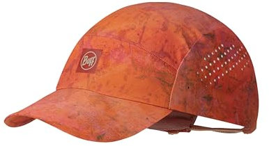 Buff®| Gorra Pack Speed Hombre Mujer Adulto Flexible, UPF50, Elemento Reflectante, Comoda, Elastica, Correr, Ventilacion, Plegable, S/M, Rojo