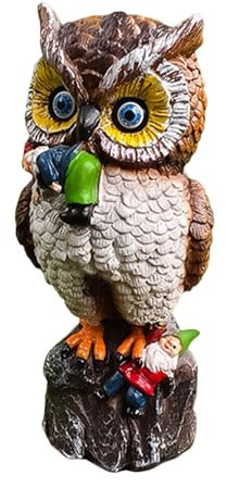 Eule Statue Dekorative Eulenfigur Eule Gartenskulptur Aufwendige Eule Ornament Elegante Eule Indoor Eule Statue Outdoor Eule Skulptur Eule Statue