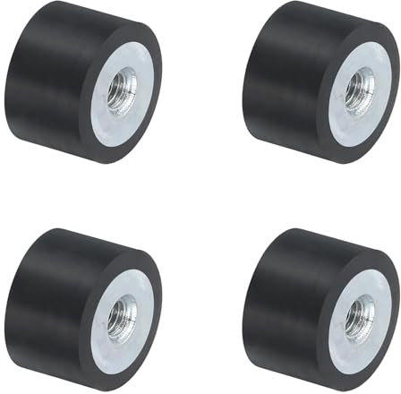 QUARKZMAN 4 Stück 15 x 10mm M4 Gummidämpfer, Multi-Typ-Gummipuffer,Schwingungsdämpfer für Motorraum und Luftkompressoren