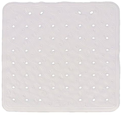 Tradineur - Alfombra de goma antideslizante para baño - Fácil Limpieza - Adherencia y seguridad garantizada en la bañera - 45 x 45 cm - Color Aleatorio