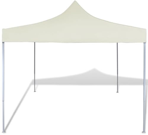 Tent Carport Pergola Küchenzelt - Faltzelt 3x3 m Creme für Events Festival Terrasse Party