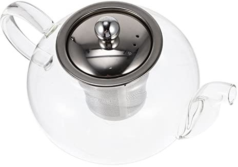 WATIIFUFU Glass Tea Pot Infuser Hochtemperaturbeständige Aus Borosilikatglas Mit Abnehmbarem Siebeinsatz Für Tee Und Kräutertees Spülmaschinenfest Elegantes Küchenaccessoire