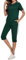 Aottori Jogginganzug Damen Set Rundhals Kurze Ärmel Trainingsanzug Zweiteiler Elegant Hausanzug Freizeitanzug Sportanzug 2 Teiler Sommer Outfits Dunkelgrün M