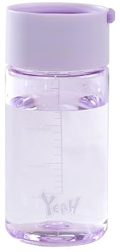 DEDEYA Borraccia colorata in Tritan, con infusore, leggera, riutilizzabile, a prova di perdite, ampia apertura, carina e trasparente (viola chiaro)