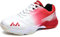 Xuanke Tennisschuhe Halle Herren Atmungsaktiv rutschfest Sportschuhe Damen Badminton Schuhe sandplatz Trainerschuhe 36-46EU (Weiß Rot, Erwachsene, 43, Numerisch, EU Schuhgrößensystem, M)
