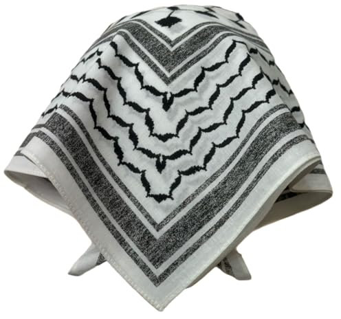 Demmi Falestini Keffiyeh Bandana-Kollektion, Klassische Baumwolle, 22 x 22