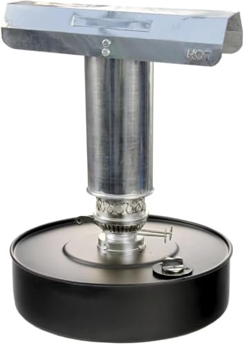 Abaseen Large 4.5L Paraffin Greenhouse Heater – Single Burner Warmer for Frost Protection | 80-Hour Burn Time | Adjustable Twin Wick | Stable Wide Base | Ideal for 6x8 Greenhouse