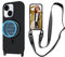 VooDirop Handykette Hülle für iPhone 15 mit Band [Kompatibel mit Magsafe], Magnetische Handyhülle TPU Silikon Schutzhülle zum Umhängen Kordel für iPhone 15 6.1''