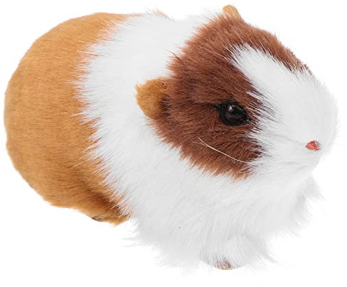 QUMIIRITY Figurine Hamster Réaliste Éducatif pour Garçon et Filles Modèle Animal en Résine Jouet Décoratif Petit Hamster Simulé pour Décoration de Scène 1 Pièce