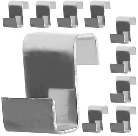 Abaodam Gewächshaus Z-Clips Aus Edelstahl 100 Stück Befestigungsklemmen Für Glasplatten Und Kunststoffplatten Rostbeständige Clips Für Gewächshausrahmen Zubehör Für Sichere Montage