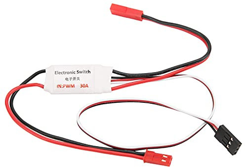 RC -Autoschalter, 30A -Fernbedienungssteuerung Ein Off PWM -Empfänger Elektronischer Schalter Ersatzteile Zubehör für RC -Auto -Drohnen -LKW -Boot