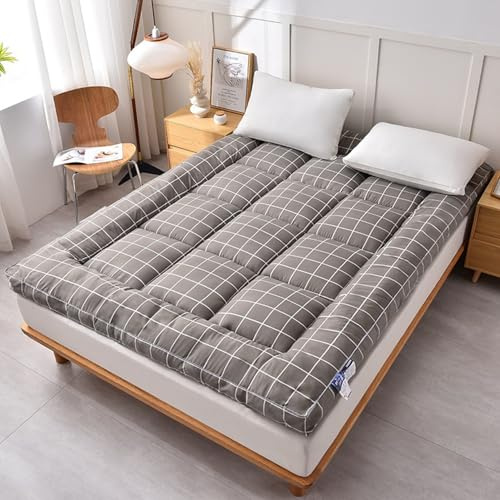 Dicke, rollbare Camping-Futon-Matratze, weich und bequem, Gästebett für Schlafsaal, vielseitiges Sofa für Zuhause und draußen