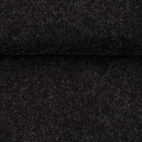 ggm® Filz Taschenfilz 4mm, einseitig beschichtet, 0,5 lfm, 102 cm breit (dunkelgrau meliert)