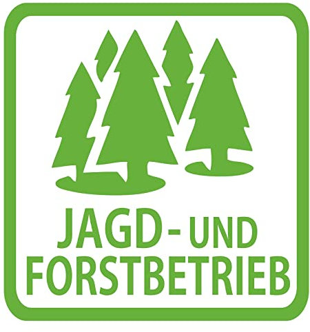 Jagd und Forstbetrieb Sticker Förster Aufkleber Nadelbaum Jäger Schild KFZ