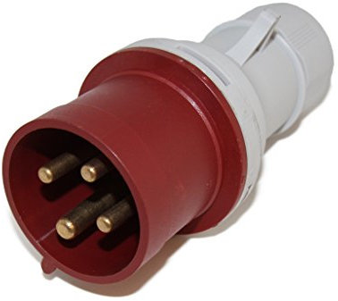 B.1031 Connecteur: alimentation AC triphasées prise mâle mâle 32A PAWBOL