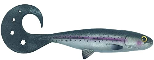 Jackson The Active Flanker. 15cm 2St. Test SEHT GUT. Farbe Real Trout. Gummifisch Hechtangeln. Angelköder Shad. Gummi Hechtköder. Raubfische Angeln Profi Kunstköder