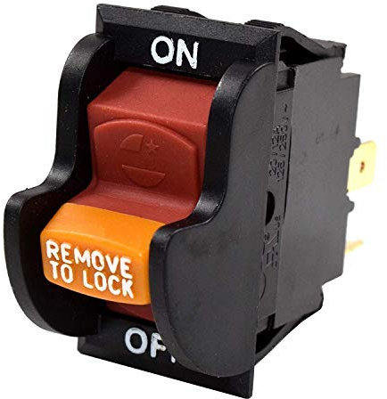 HQRP On-Off Toggle Switch compatible with Delta 36-450, 36-474, 36-475, 36-477, 36-485, 36-490, 36-540, 36-550, 36-560, 36-610, 36-649, 36-650, 36-675 Power Tools, Planer, Band Saw, Grinder