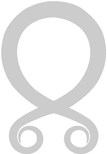 Samunshi® Aufkleber Trollkreuz für Auto Motorrad Wikinger Vikings Germanen in 10 Größen und 25 Farben (6,8x10cm Silber)