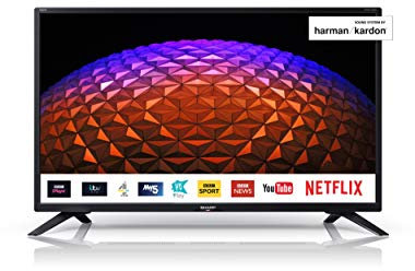 SHARP 1T-C32BC4KH2FB 32 Inch HD Ready LED Smart TV with Freeview Play, 3 x HDMI, Mini Scart, USB Record