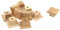 T Tulead Holz-Türknöpfe, natürliche Holzmaserung, Möbelknöpfe, 3,5 x 3,5 x 2,4 cm, quadratische Schubladen, Kommodenknöpfe, Schrankgriff, Hardware, 10 Stück mit Schrauben