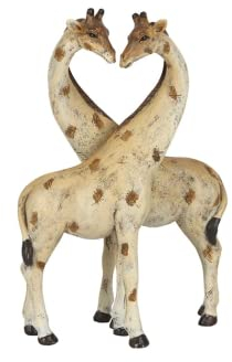 something different My Other Half Giraffe Paar Ornament - Hängendes Plastik-Tier-Ornament für Valentinstag, Hochzeit oder Jahrestag