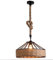 DC Voltage Hemp Covered Hanging Pendant E27 Light Adjustable Cable Metal Shade Perfect Retro Chandelier Fixtures Industrial Retro