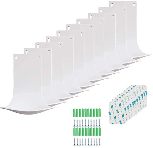 Jefaniim Abtropfschale für automatischen Seifenspender, Wandhalterung und Händedesinfektionsmittel, Spenderständer, Seifenspenderhalterung, leicht zu reinigen (weiß, 10 Stück)