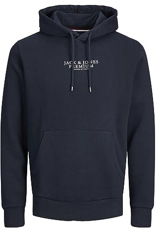 JACK & JONES Men's Hooded Sweatshirt, Blazer Navy, M