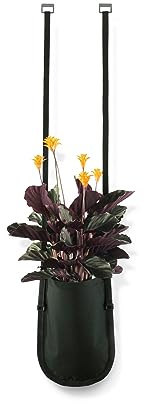 Depot4Design Pflanztasche Urban Garden M 2,5 L, Pflanzbehälter, Polyester, PVC, Schwarz-Grün, 7121426
