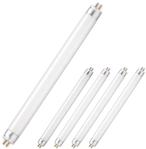 CLAR - Tube Fluorescent T5 8W, Tube Néon 30 cm, Lampade Fluorescenti, Lampadine, 28,8 x 1,6 cm (8 Watts T5, Pack 5)