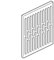 Schienale originale MONTEGRAPPA cod. 2141102300 per stufa Light 80