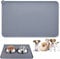 Emwel Tapis de Nourriture pour Chien, Tapis de gamelle en Silicone, antidérapant pour Chat et Chien, Set de Table imperméable pour Chien, L (47 x 30 cm)