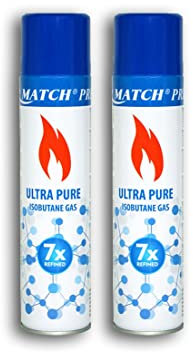 Premium Nachfüllgas - Butangas - Gas - Feuerzeuggas - Feuerzeug + 1 Feuerzeug (2 x Feuerzeuggas) (2)