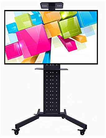 Portable TV Stand Universal Swivel TV Stand/Base Table Top TV Stand For 32 To 75 Inch TVs With Degree Swivel, 4 Level Height Adjustable, Heavy Duty Tempered Glass Base, Holds Up To 50kg TV Table Stand