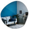 Tulup Asymmetrischer rahmenloser Wandspiegel Loft Fleck 87x86 cm