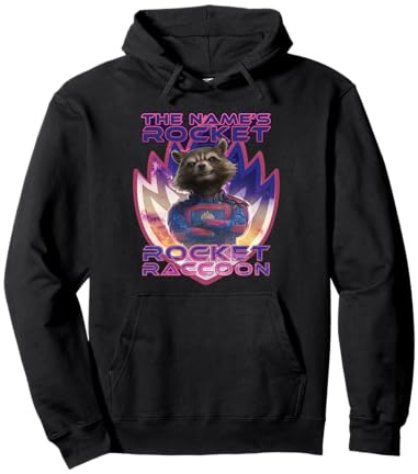Marvel Guardians of the Galaxy 3 The Name’s Rocket Raccoon Pullover Hoodie