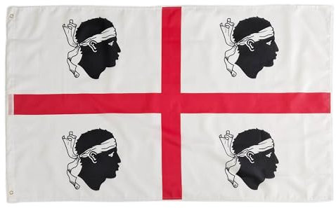 Bandiera della Sardegna, bandiera colori Sardegna, bandiera 150 x 90 cm, bandiera Sardegna 1946-1992