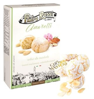 Amaretti Biscuits | Traditional Soft Amaretti | Authentic Italian | In A Green & White Gift Box | Classic160g